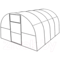 Каркас теплицы Белзабор B-Pro Люкс 3x8м 0.67 (дуга 40x20x0.8мм)